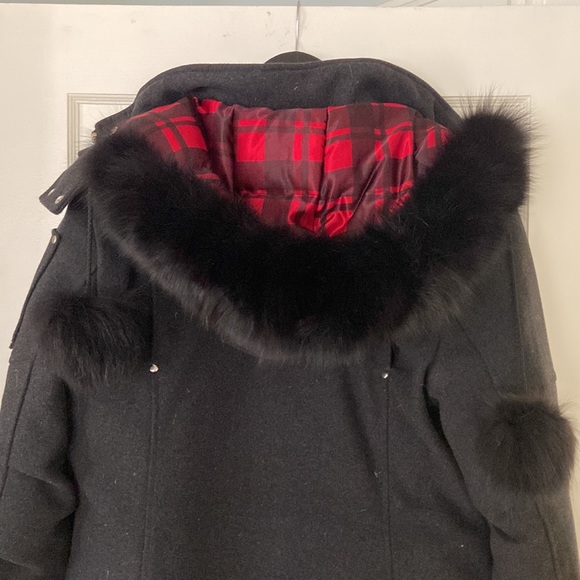 Special Edition Plaid Moose Knuckles Down Coat. - Picture 2 of 12